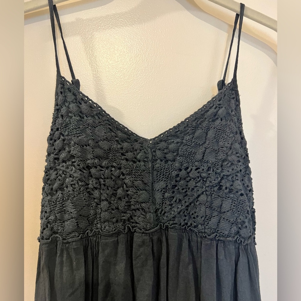🖤 Beachy Cotton Empire Waist dress